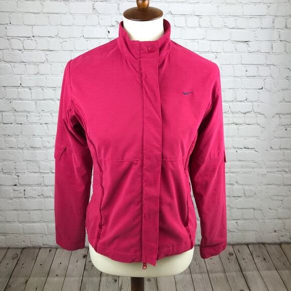Nike Zip Up Jacket Pink Size Small (4-6) - Picture 1 of 8
